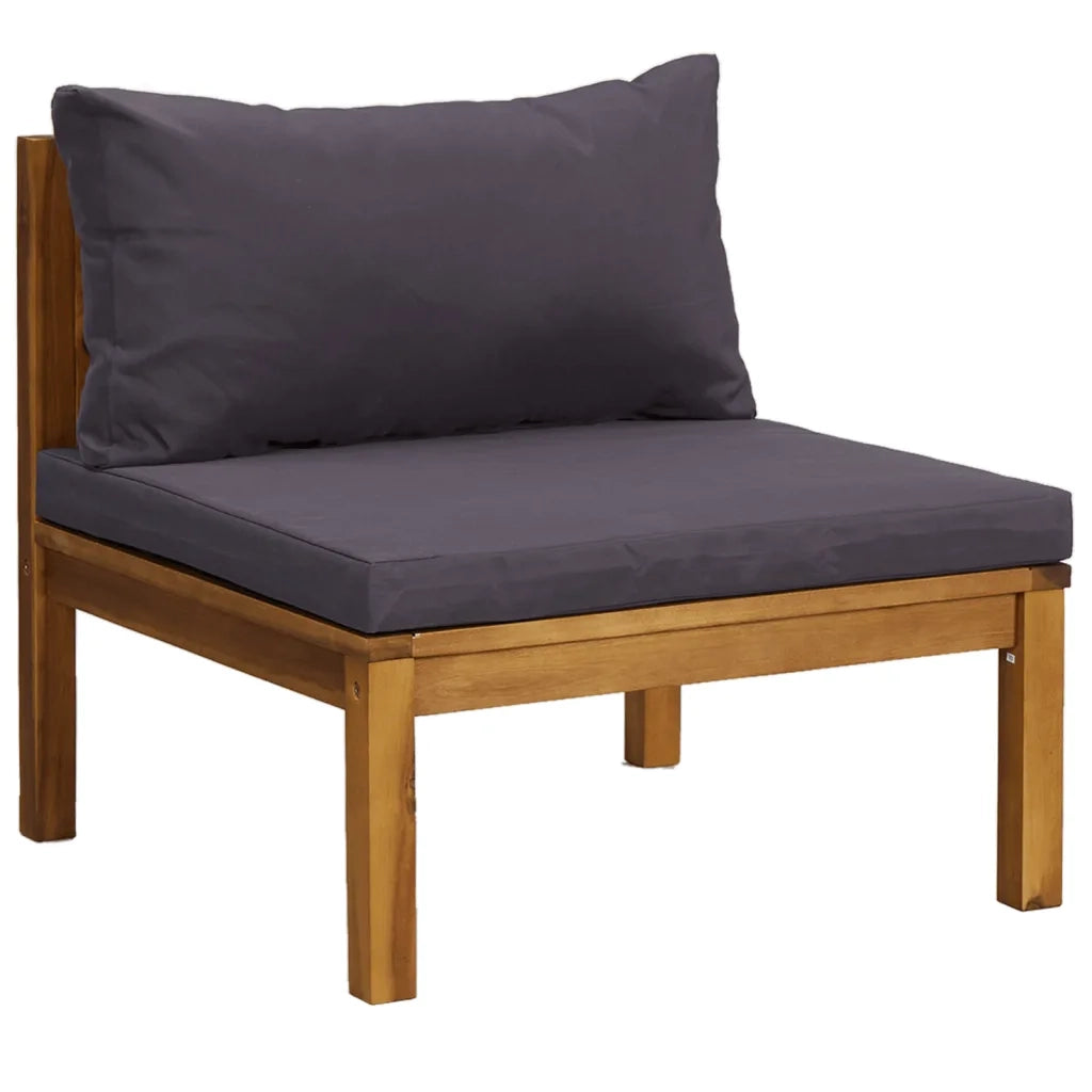 Divano da Giardino 3 Posti con Cuscino Legno Massello di Acacia 3086900