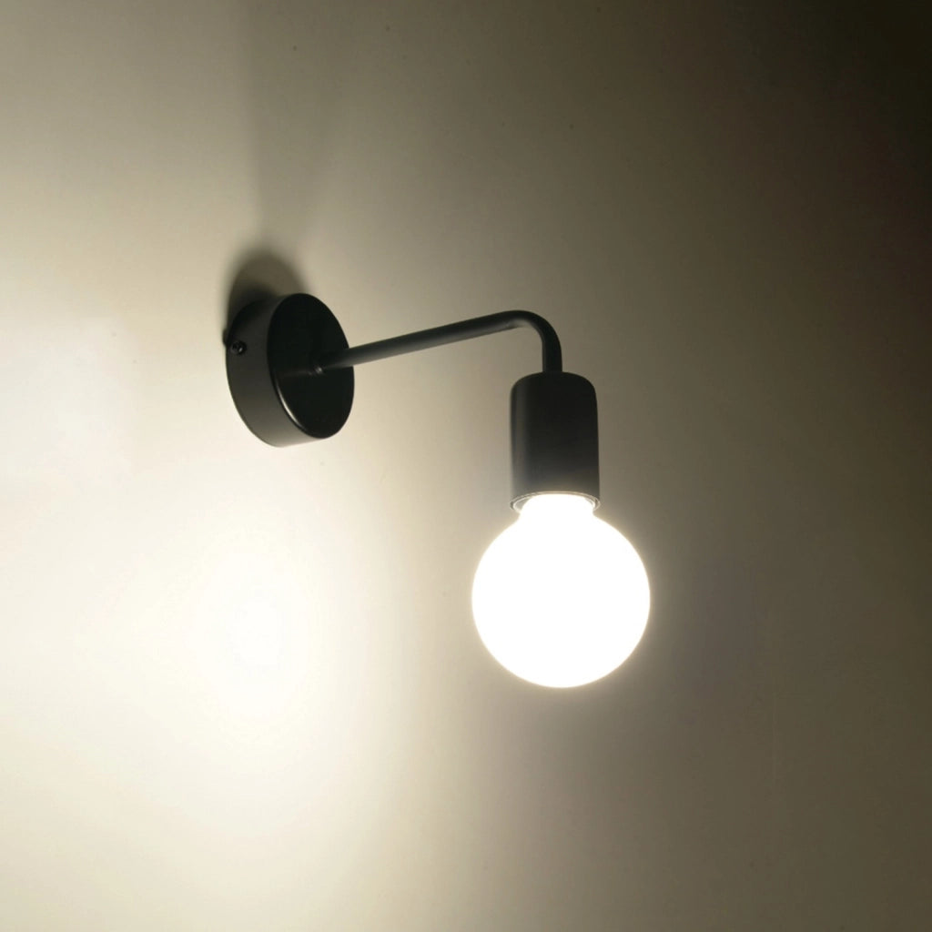 Applique BASILIK Pure Lume nera E27 1 luce metallo