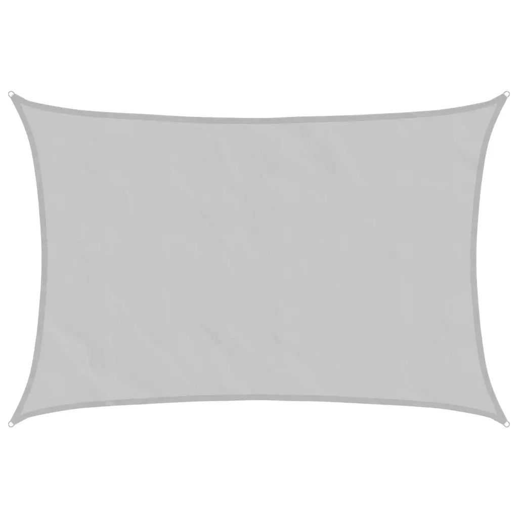 Vela Parasole | Telo Ombra | Vela da ombra Grigio Chiaro 5x4 m 100% Poliestere Oxford