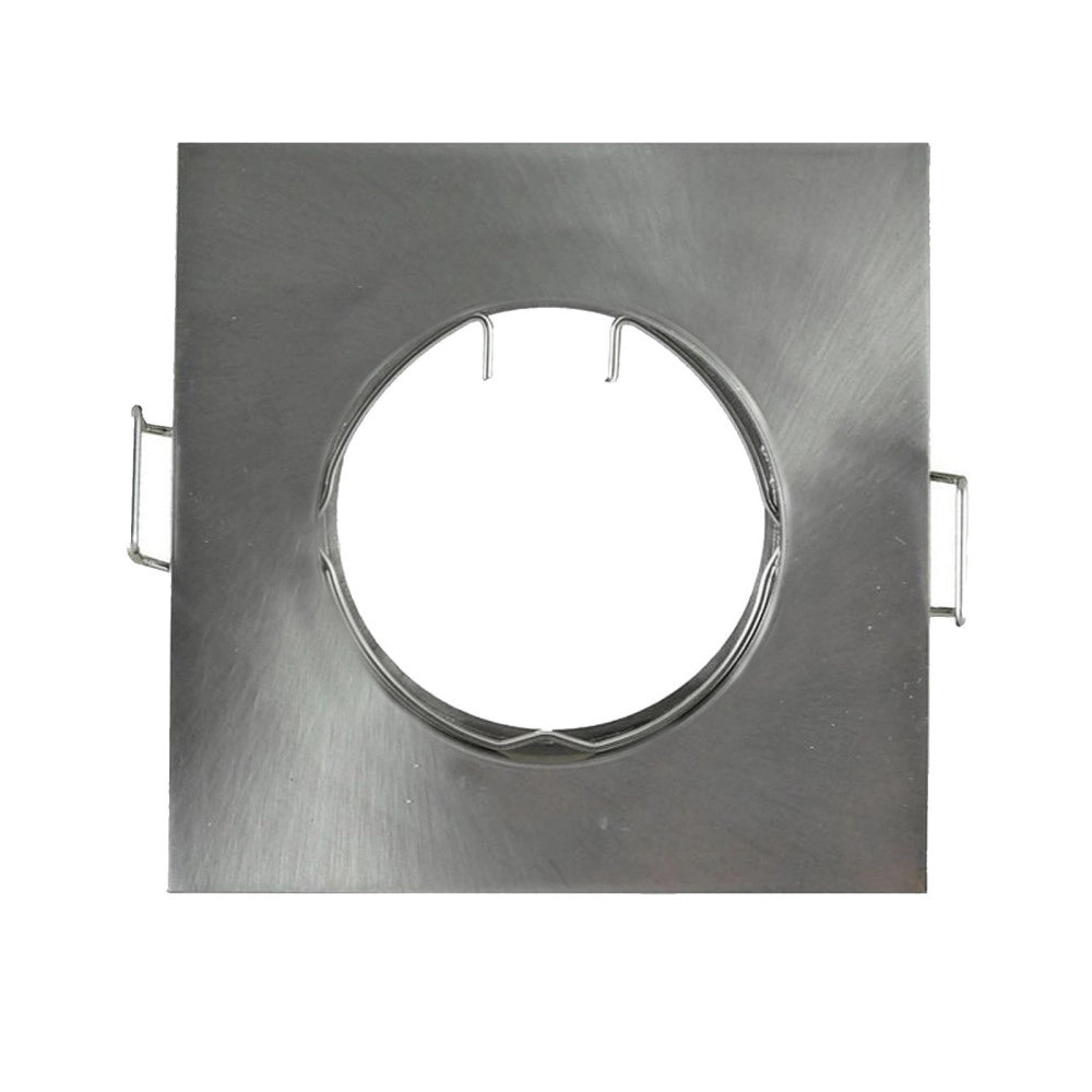 Trade Shop - Porta Faretto Portafaretto Quadrato Incasso Acciaio Lampada Led Gu10 -