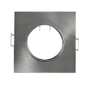 Trade Shop - Porta Faretto Portafaretto Quadrato Incasso Acciaio Lampada Led Gu10 -
