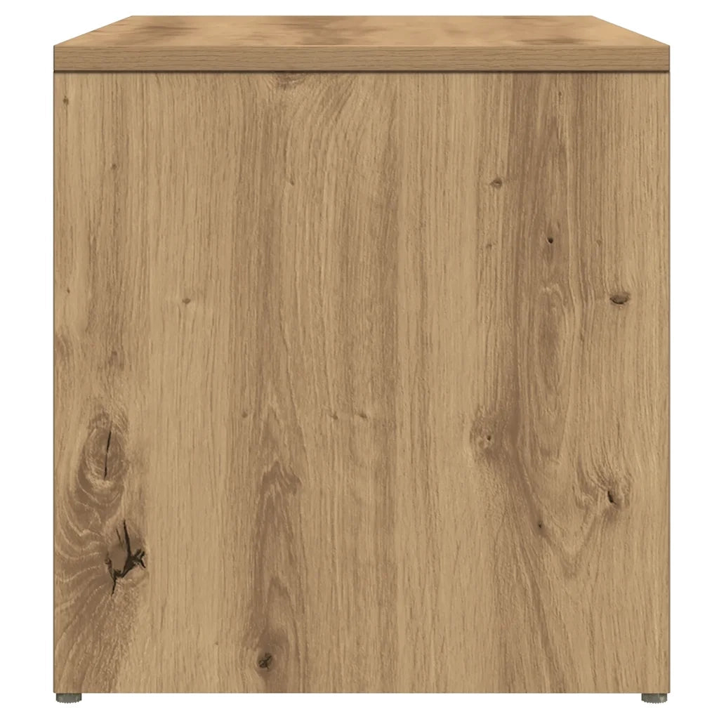 Tavolino Rovere Artigianale 59x36x38 cm in Legno Multistrato 856541