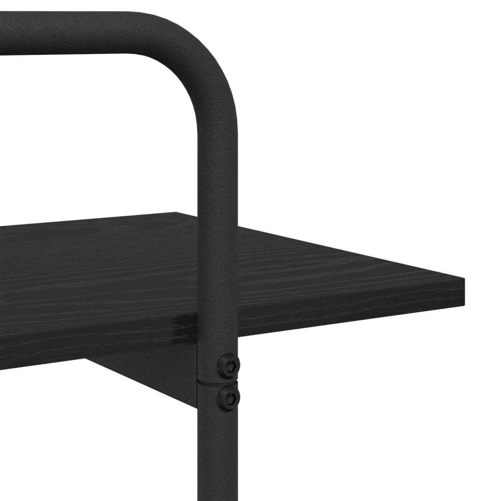 Libreria 4 livelli 100 x 35 x 140 cm PB Rovere Nero 8007786