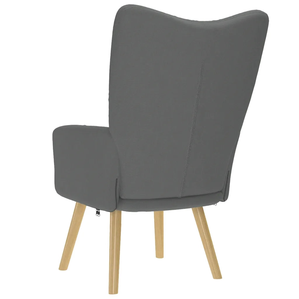 Sedia Relax Grigio Scuro in Tessuto 4016768