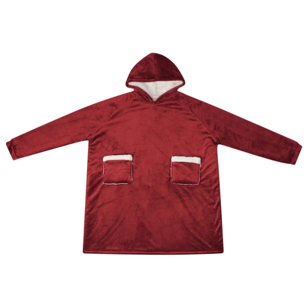 Felpa coperta Rosso Bordeaux M Pile e Flanella 42017209