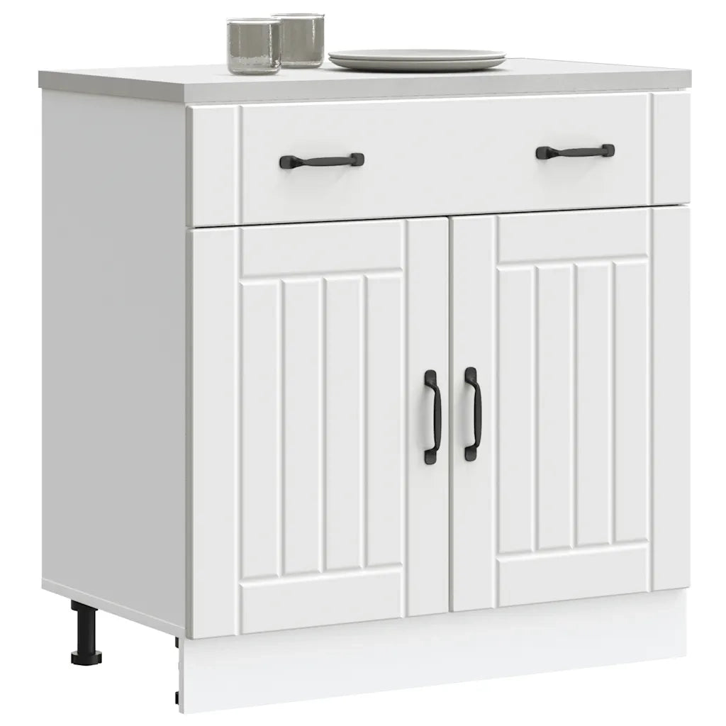 Pensile da cucina | Base da Cucina Lucca Bianco in Legno Multistrato