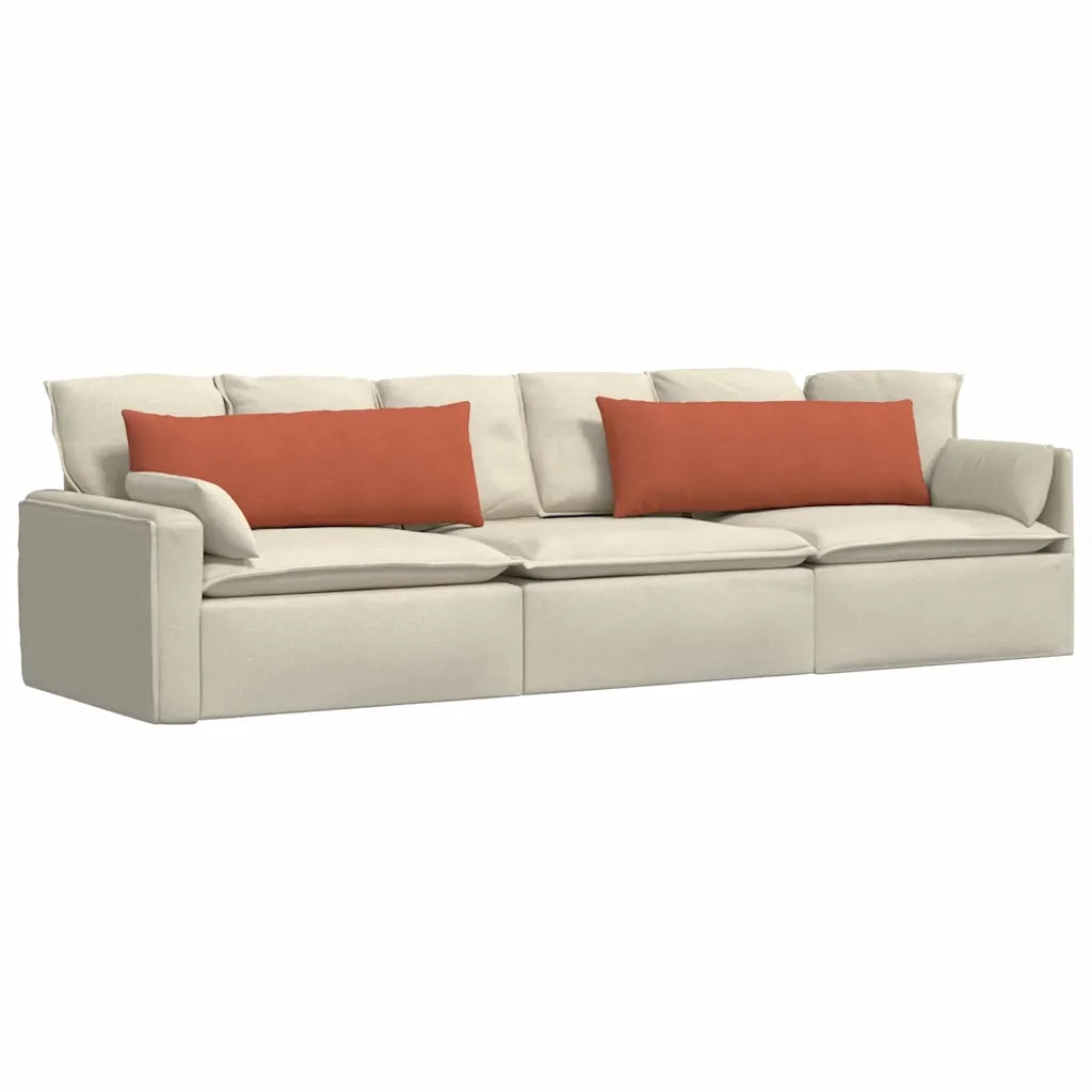 Cuscini da Divano 2 pz | Cuscini per sedie Rosso Arancio 120 x 40 cm