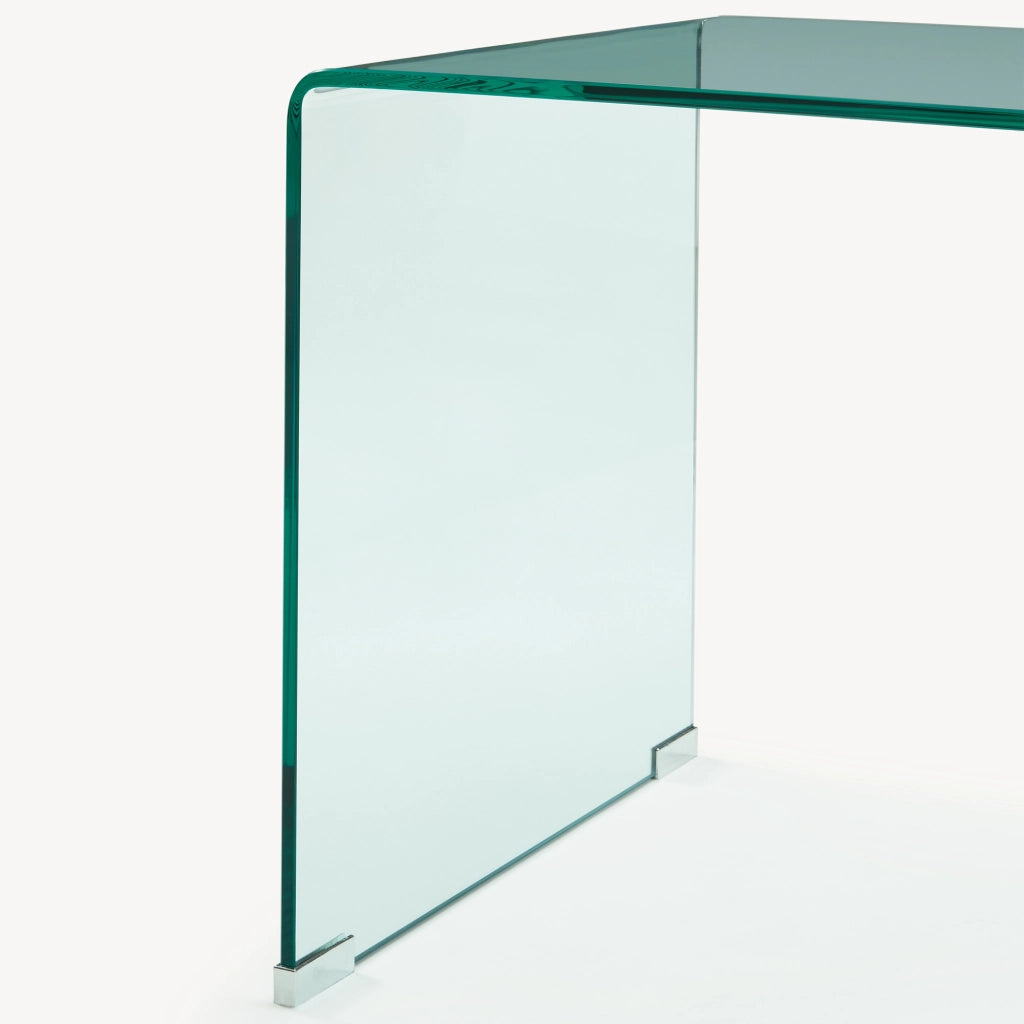 Tavolino da Salotto Varlofrek in Vetro 50 x 50 x 50 cm - Trasparente [en.casa]