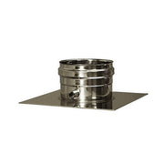 Piastra con drenaggio chiusa canna fumaria DN 180 tubo acciaio inox 316