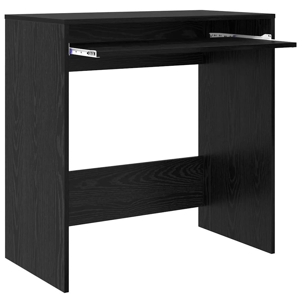 Scrivania Rovere Nero 77.5 x 43 x 79 cm Legno multistrato 869515