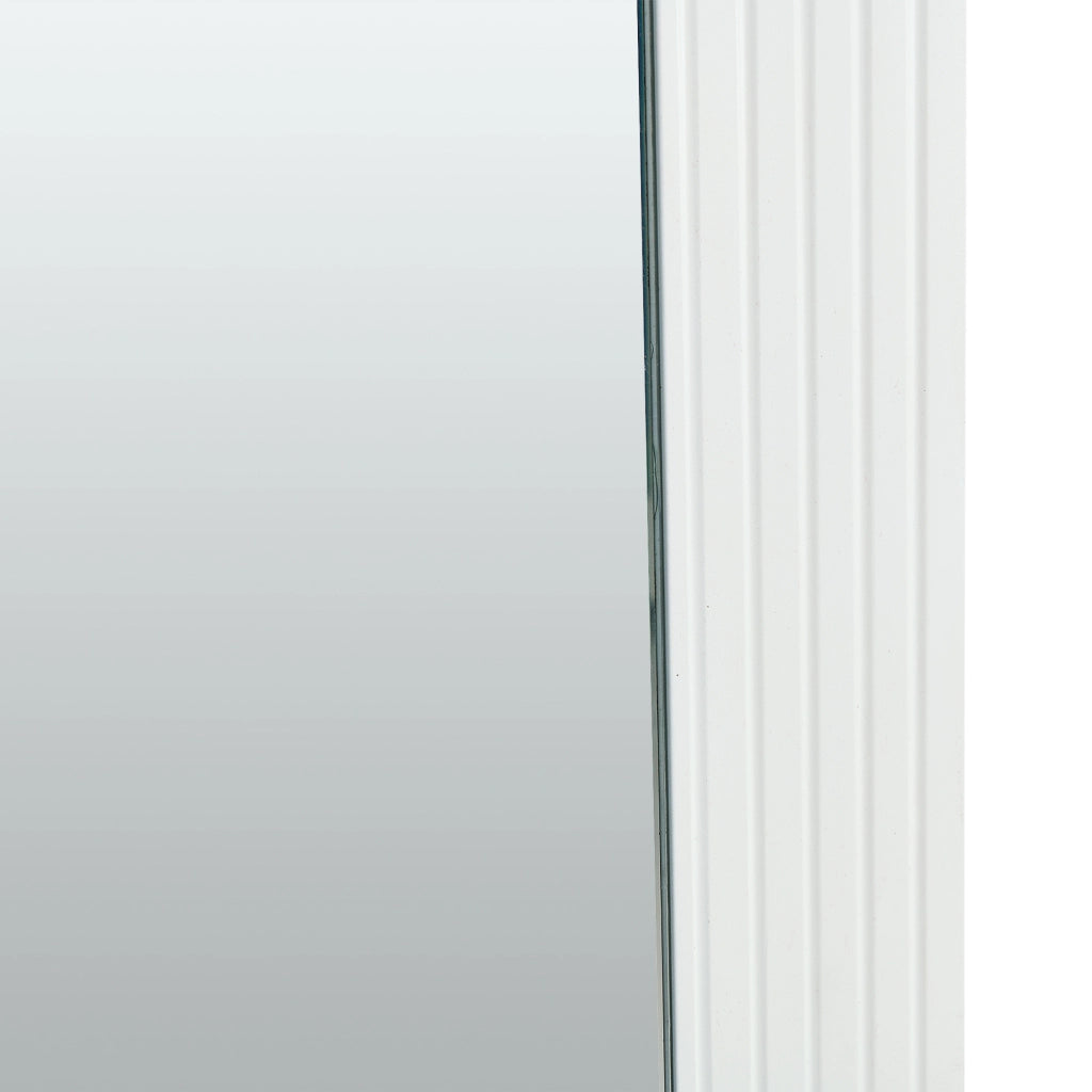 SPECCHIO DA PARETE 80x80 cm Bianco in MDF