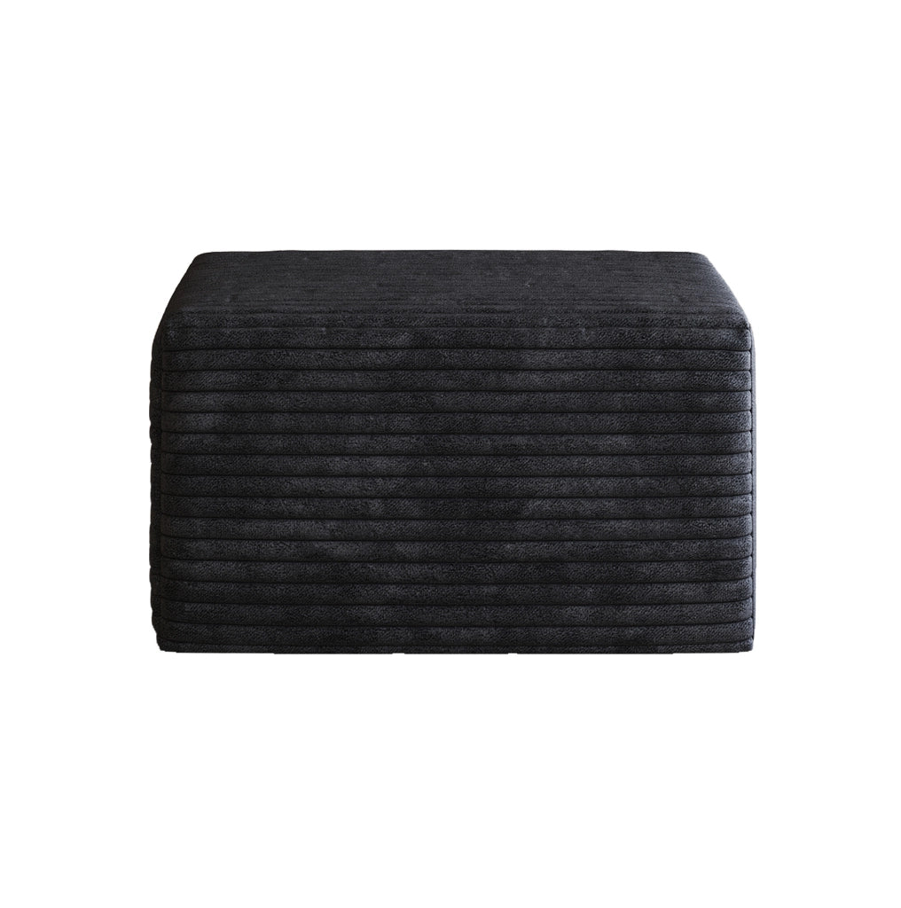 POUF 72 cm Tessuto Nero