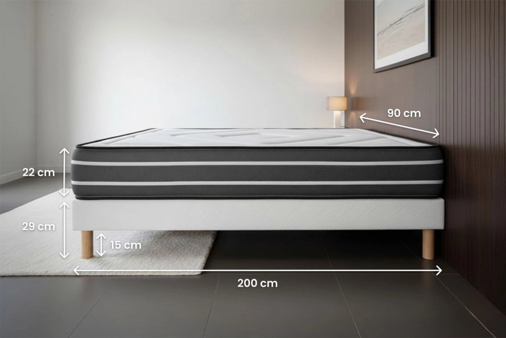Materasso e base 90x200 cm - Esclusivo