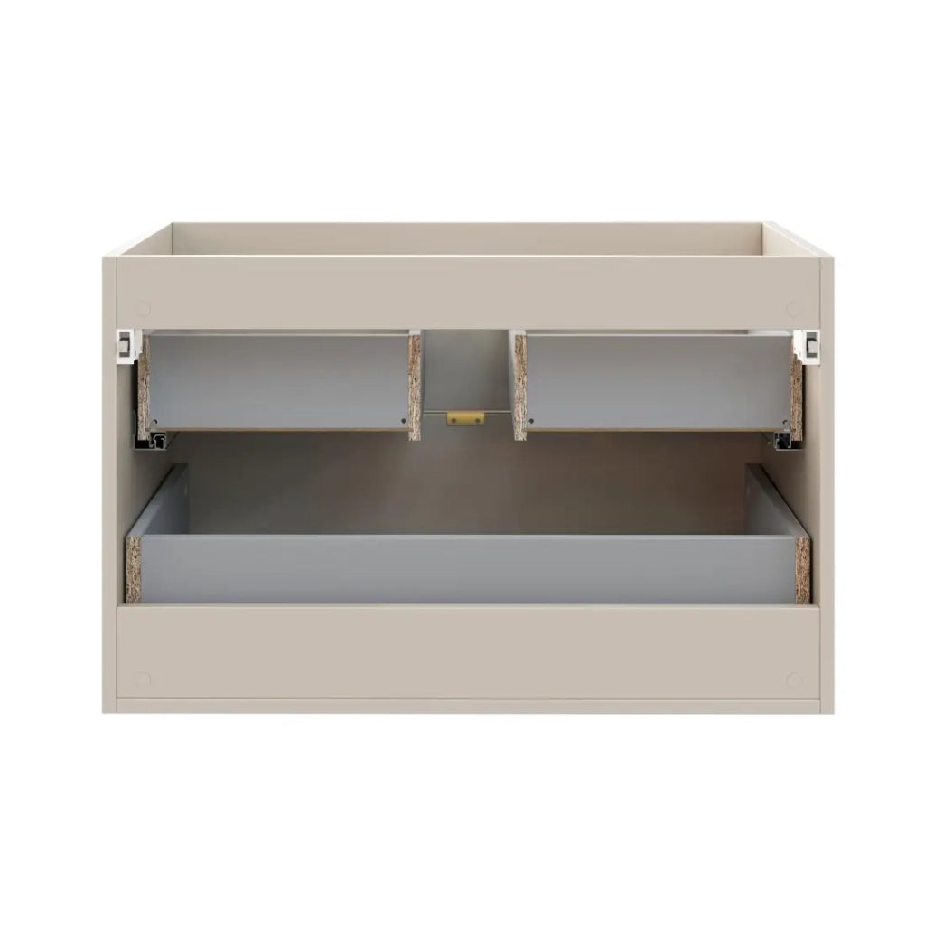 Mobile sottolavabo BELLA 80 cm – Colore marrone congo – Finitura opaca e design sospeso