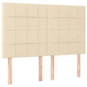 Testiera | Testata Crema 144x5x118/128 cm Tessuto