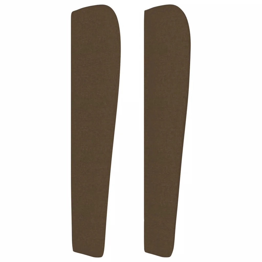 Testiera ad Orecchio Marrone Scuro 103x23x118/128 cm in Tessuto 3117669