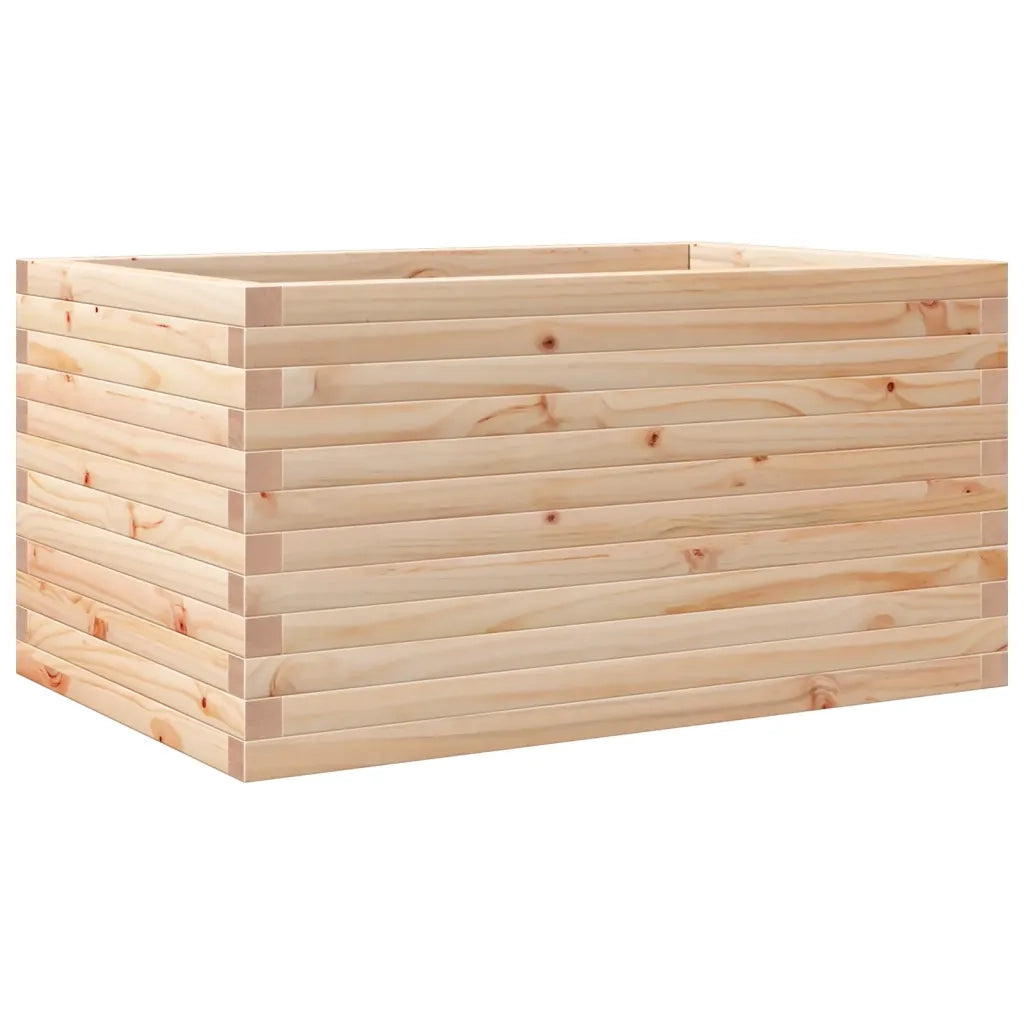 Fioriera | Cassetta per fiori | Vaso da Giardino 90x60x45,5 cm in Legno Massello di Pino