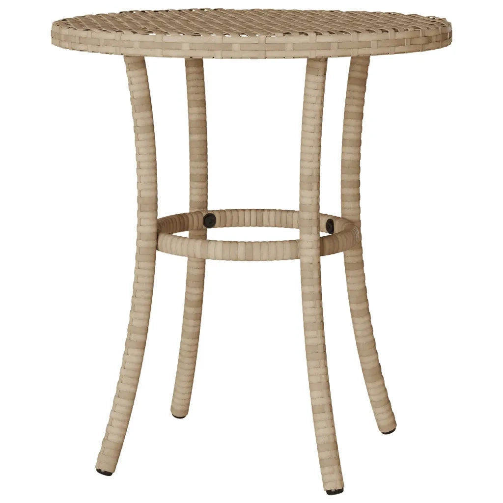Set da Bistrò 3 pz con Cuscini Beige in Polyrattan 365276