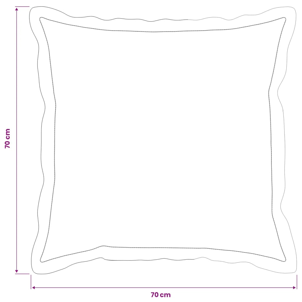Federa 6 pz HOUTEN Blu 70 x 70 cm Tessuto Chenille 921378