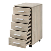 Mobiletto mobile con 5 cassetti in MDF beige 63 cm 03_0001246