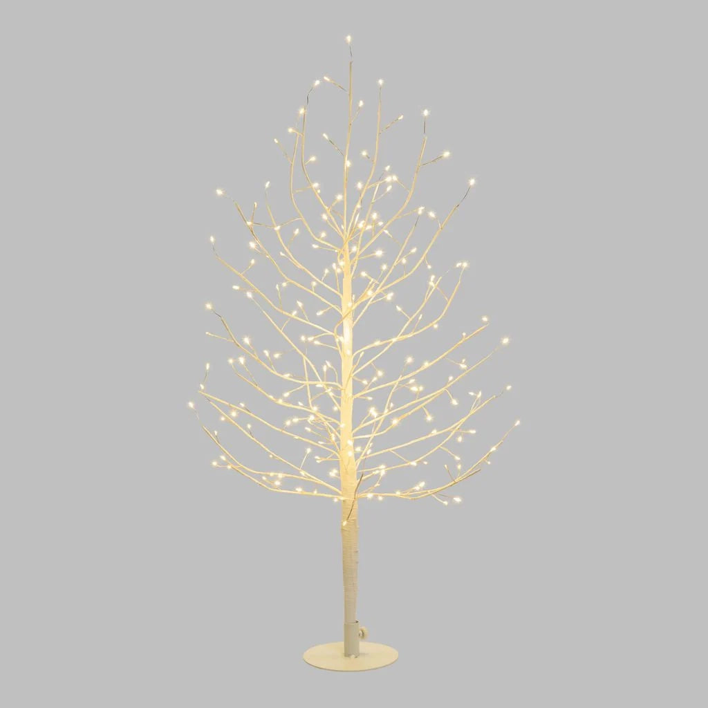 Albero Ramo di Tiglio bianco h 0,9 m, 240 microled bianco caldo, uso interno