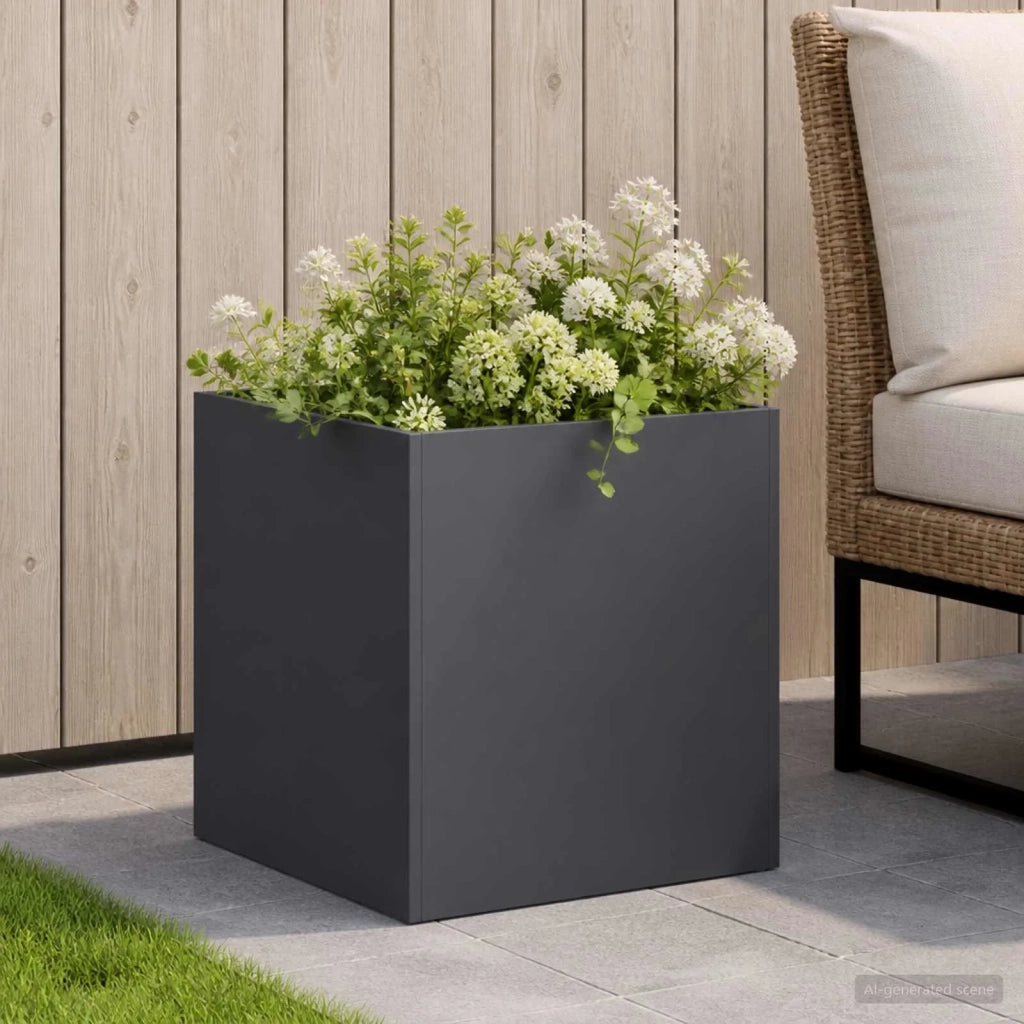 Vaso da giardino Antracite 25 x 25 x 25 cm 8004942