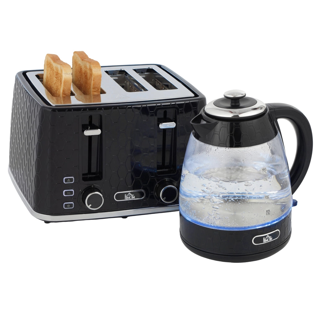 Bollitore e Tostapane Set ¨C Minimal ¨C Nero 1.7L 2200W