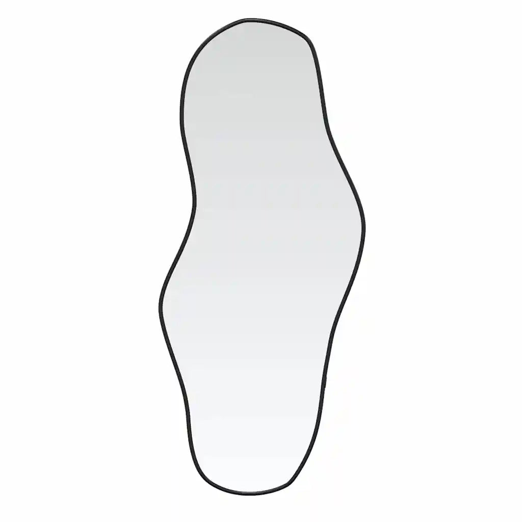 Specchio da Parete-Specchio a muro Nero 100x45 cm