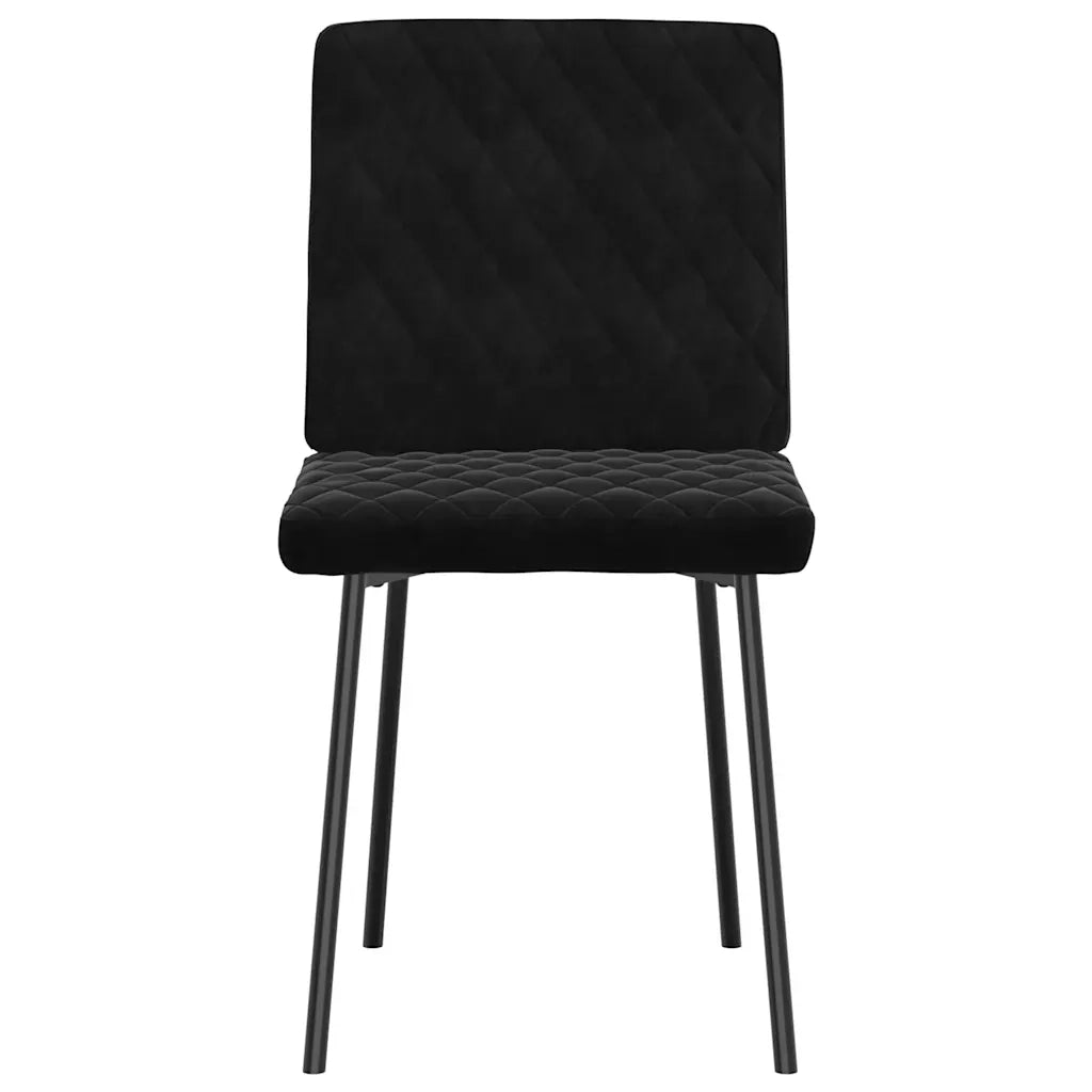 Sedie da Pranzo 2 pz Nere in Velluto 4101109