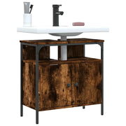 Mobile Lavabo Bagno-Armadietto da bagno Rovere Fumo 60x30x60 cm Legno Multistrato 708170