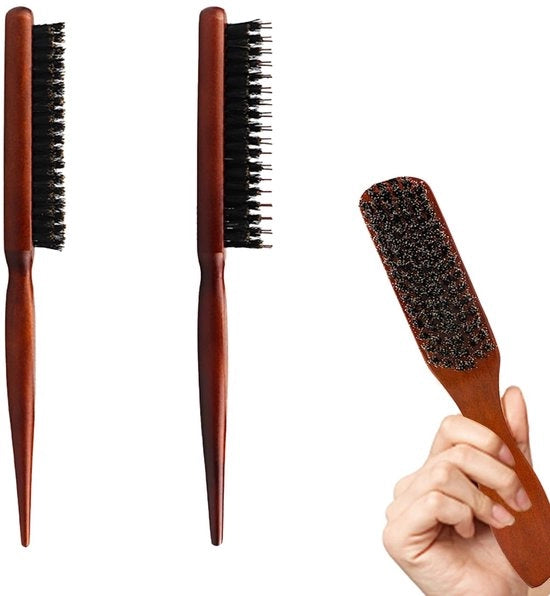Kit di spazzolatura per capelli di maiale - Set di 3 - Anticlima - in legno