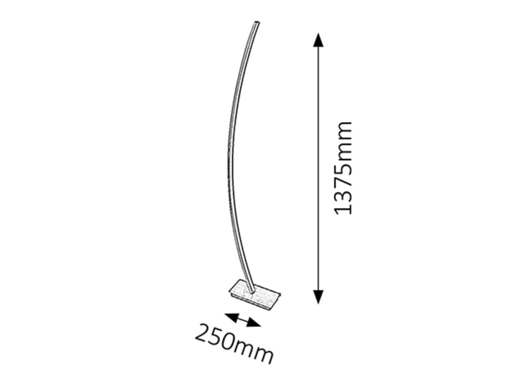 Lampada da terra LED 26W alluminio Rabalux Addison 4490
