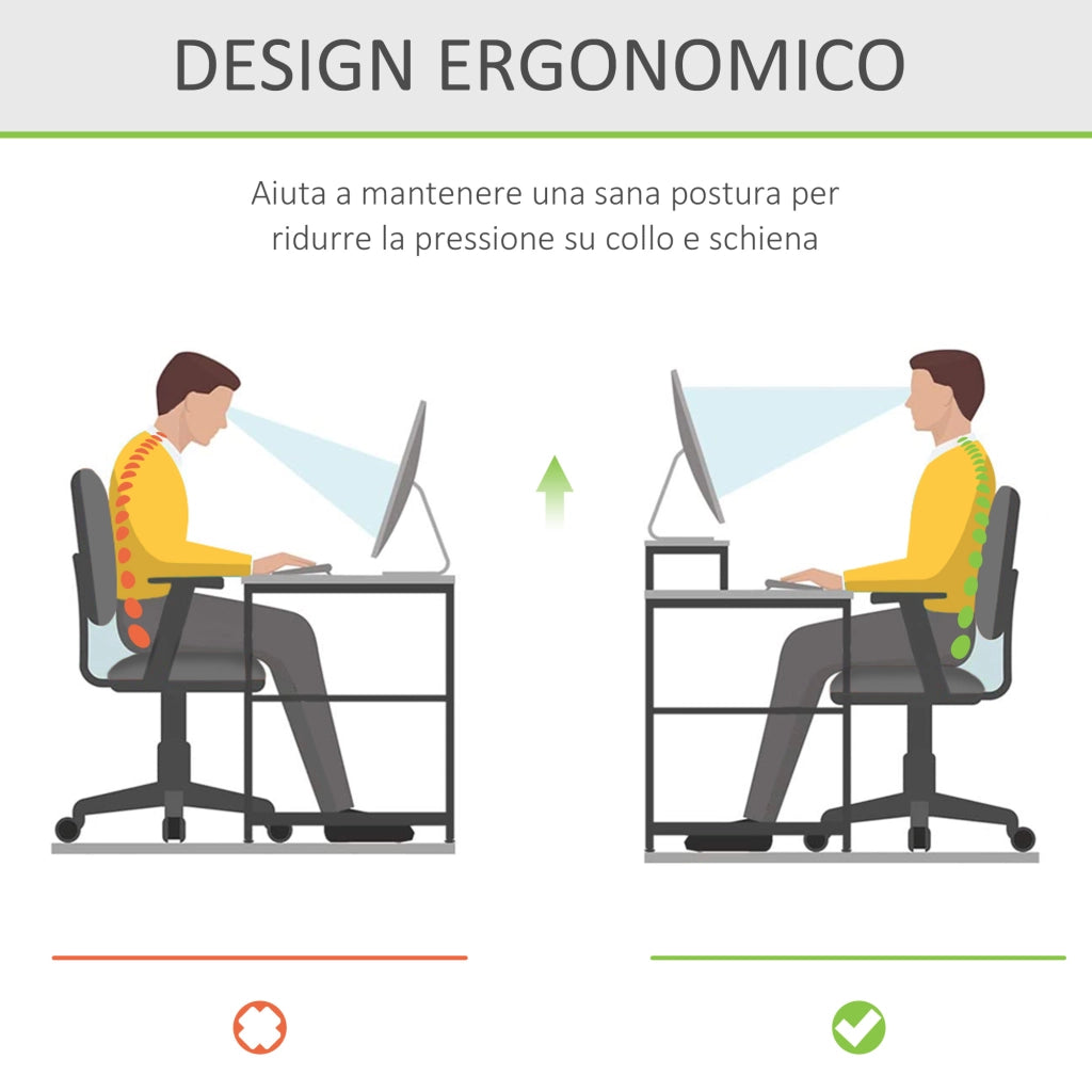 Supporto Monitor ¨C Minimal ¨C Acrilico Trasparente 53x19x9 cm