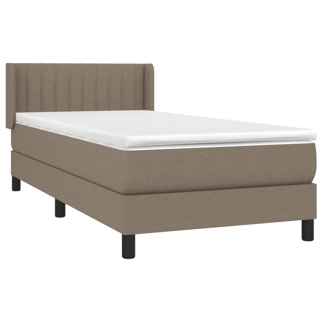 Giroletto a Molle con Materasso Tortora 100x200 cm in Tessuto 3129853