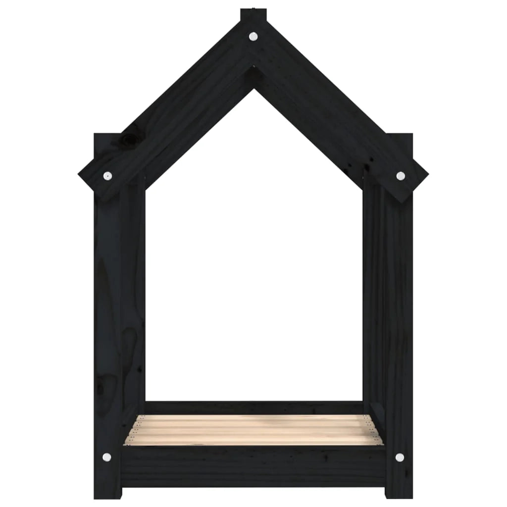 Divano letto per cani comodo 61 x 50 x 70 cm in legno massello di pino nero 02_0042738