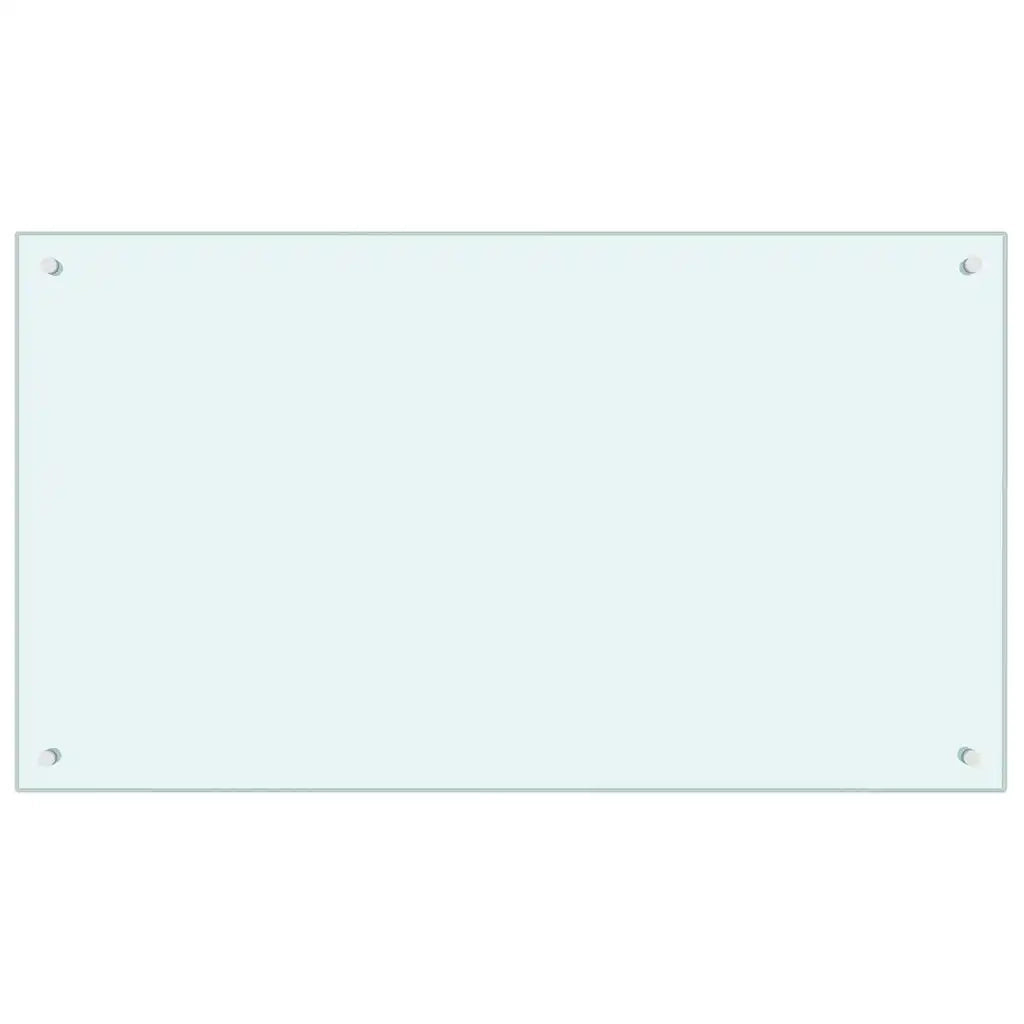 Schienale da cucina 2 pcs Bianco 100 x 60 cm vetro temperato 3415424