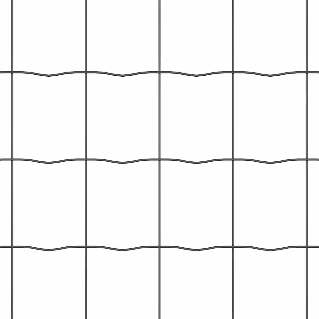 Recinzione Euro Grigio 1,4 x 10 m Ferro rivestito in PVC 42004599