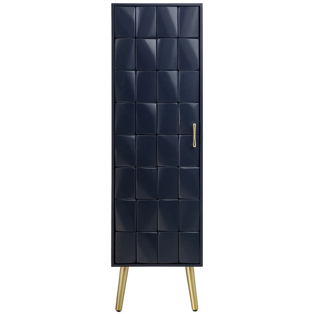 Armadio in legno nero 40.5x37x139.5h cm