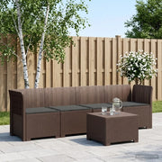 Divano da Giardino a 4 Posti con Cuscini in Stile Rattan PP 3443859