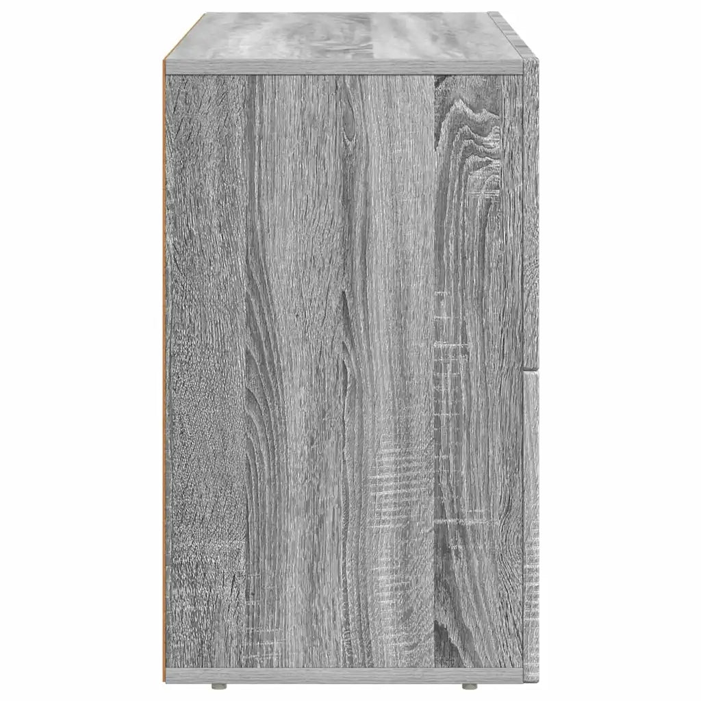 Credenza Grigio Sonoma 80.5 x 35 x 59 cm Legno multistrato 891330