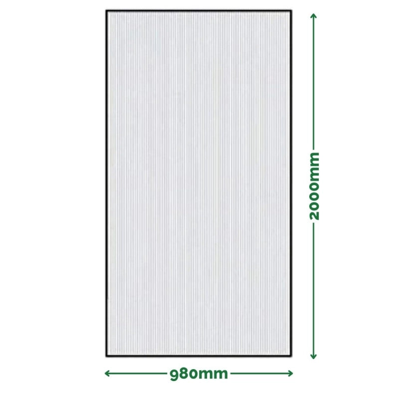 Lastra Policarbonato Alveolare Trasparente 2000x980x25mm