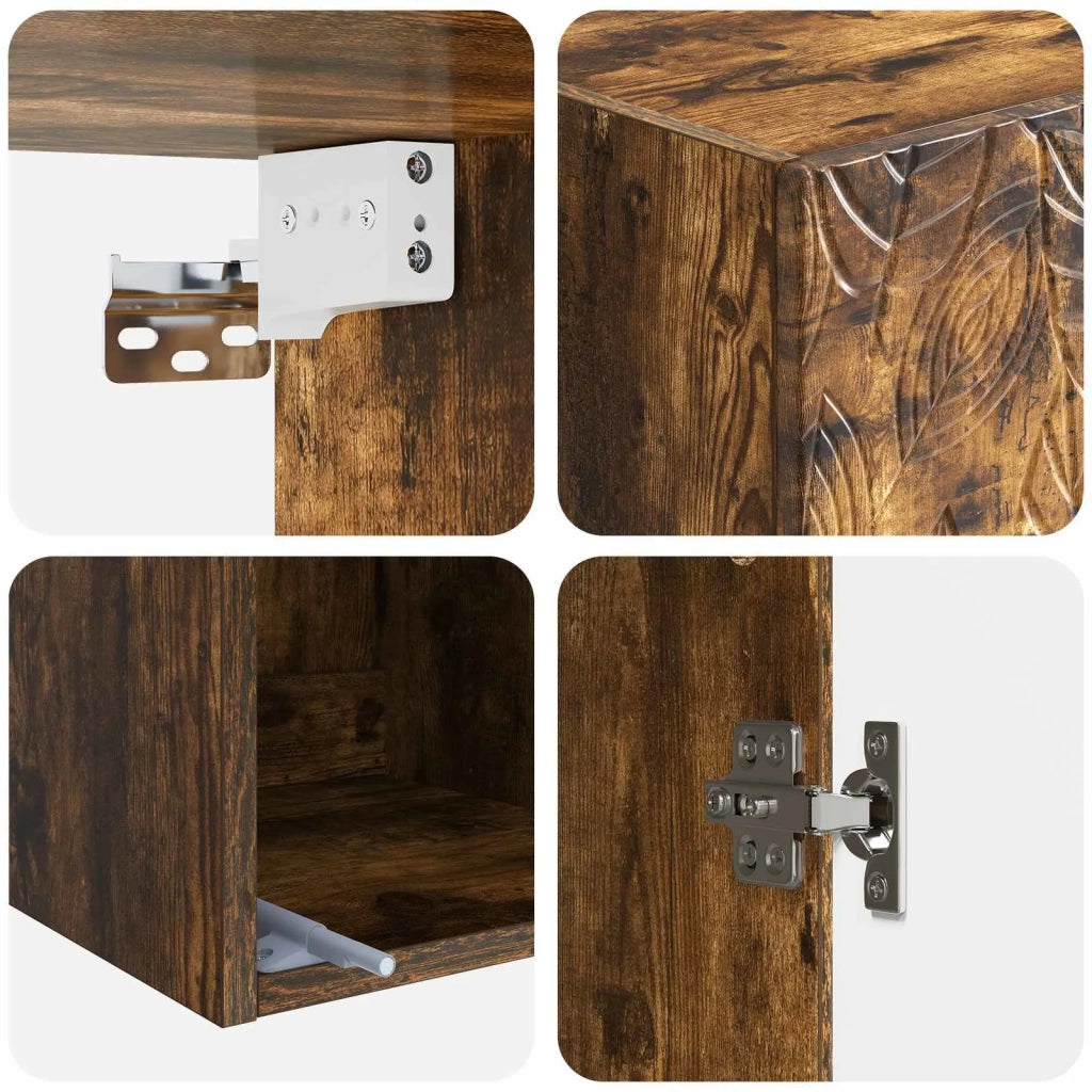 Mobiletto a muro 33 x 34,5 x 90 cm Legno ingegnerizzato 898760