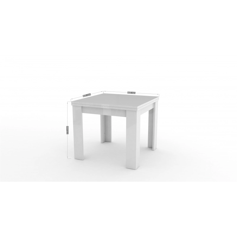 Tavolo allungabile Jesi – 90/180x75x90 – Bianco Lucido