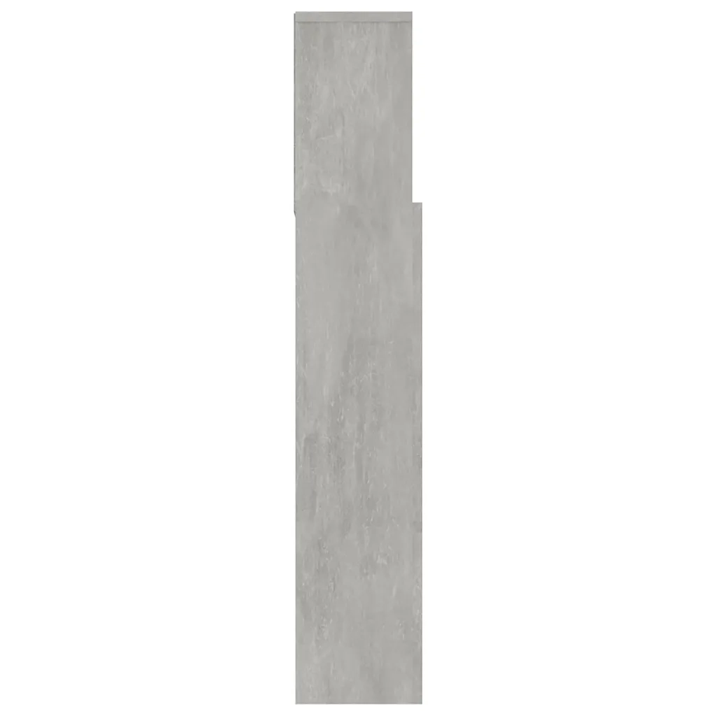Testiera | Testata con Contenitore Grigio Cemento 120x19x103,5 cm