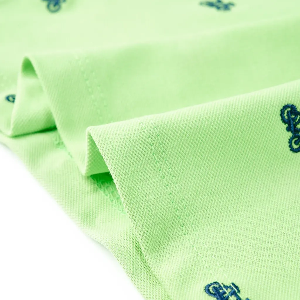 Polo da Bambino Verde Neon 104 12155