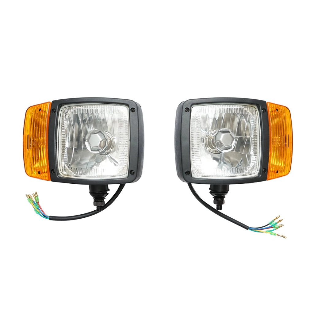Set di lampade tipo faro con indicatori di direzione destro e sinistro 12V HR-A-023 Breckner Germany