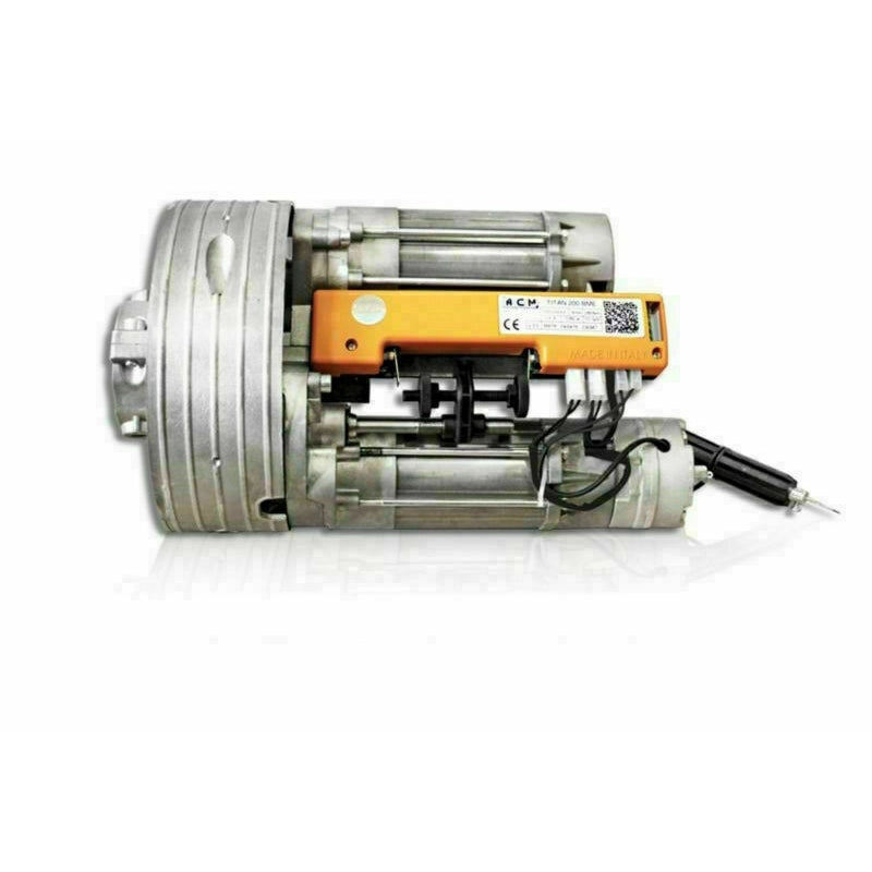AUTOMAZIONE DOPPIO ACM MOTORE SERRANDE ASSE 76 400KG BIMOTORE SARACINESCA GARAGE