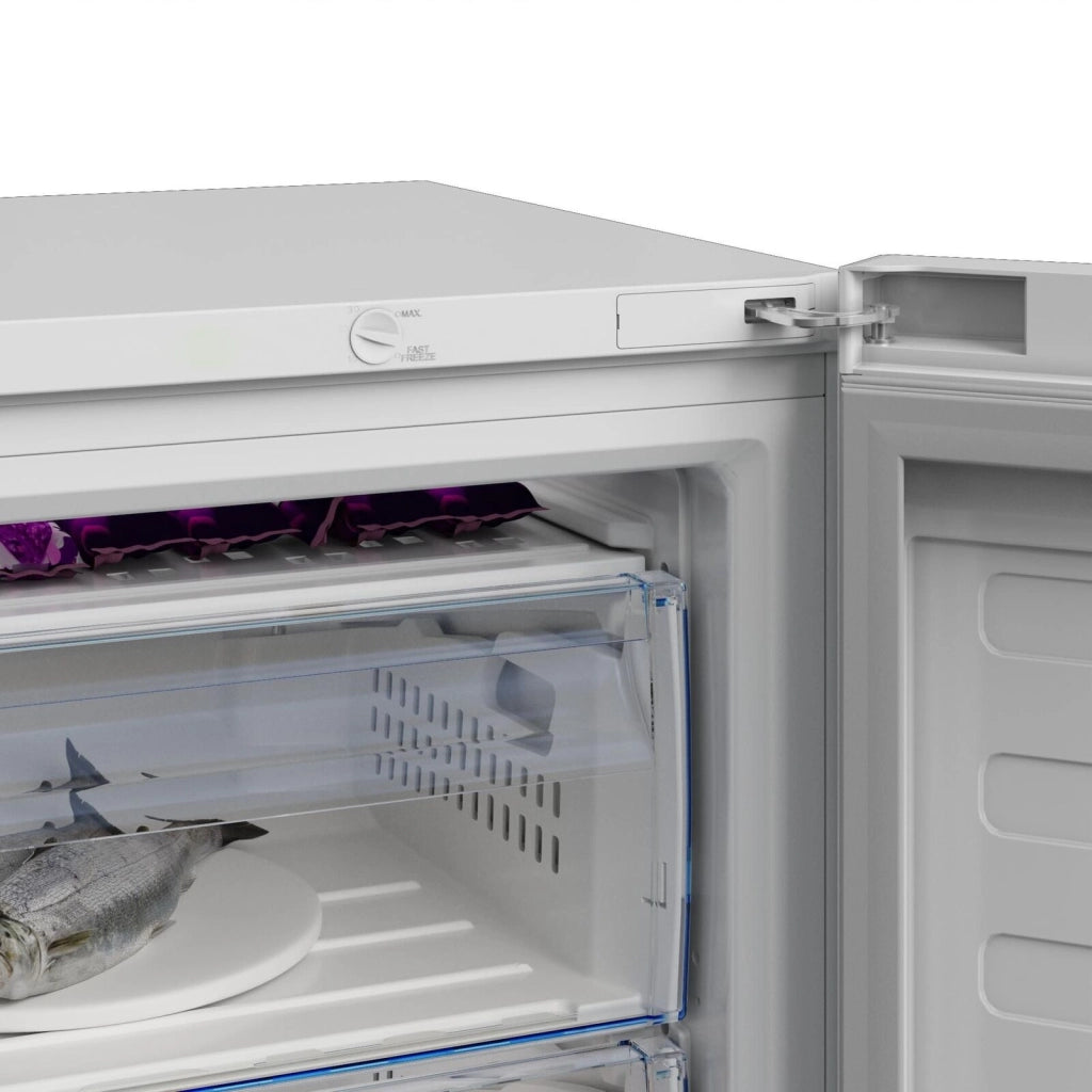 Beko RFSA240M41WN B100 Congelatore Verticale 215 L 151 cm Classe E 36 dB 5 Cassetti Statico Porta Reversibile colore Bianco