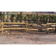Recinzione in legno impregnato 20 pezzi con 3 fori altezza 200 cm per giardino - Esterni da Vivere