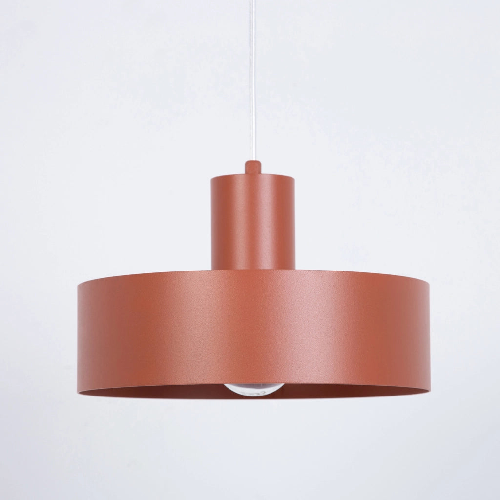 Lampada a sospensione minimal rotonda mattone Ø25 E27